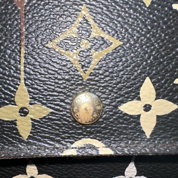 Custom Painted Authentic Louis Vuitton International Snap Wallet - Picture 13 of 17